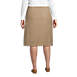 Women's Plus Solid A-line Skirt Below the Knee, Back
