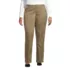 Women's Plus Plain Front Blend Chino Pants, Front
