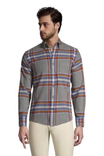 lands end lined flannel shirt