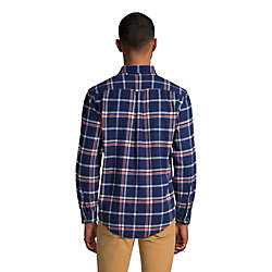 Men's Traditional Fit Pattern Flagship Flannel Shirt, Back