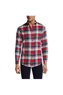 Men's Flagship Flannel Shirt, Tailored Fit 