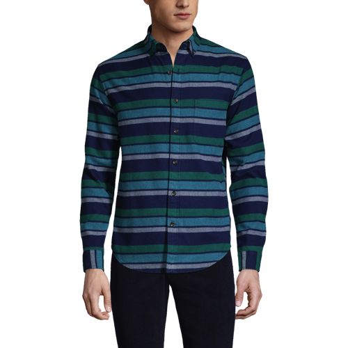 Men's Flagship Flannel Shirt, Tailored Fit 