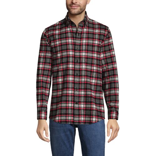 Men's Traditional Fit Flagship Flannel Shirt | Lands' End