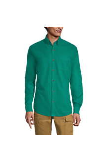Men's Plain Flagship Flannel Shirt, Traditional Fit 
