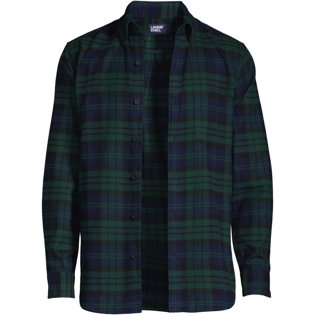 Big and Tall Traditional Fit Flagship Flannel Shirt | Lands' End