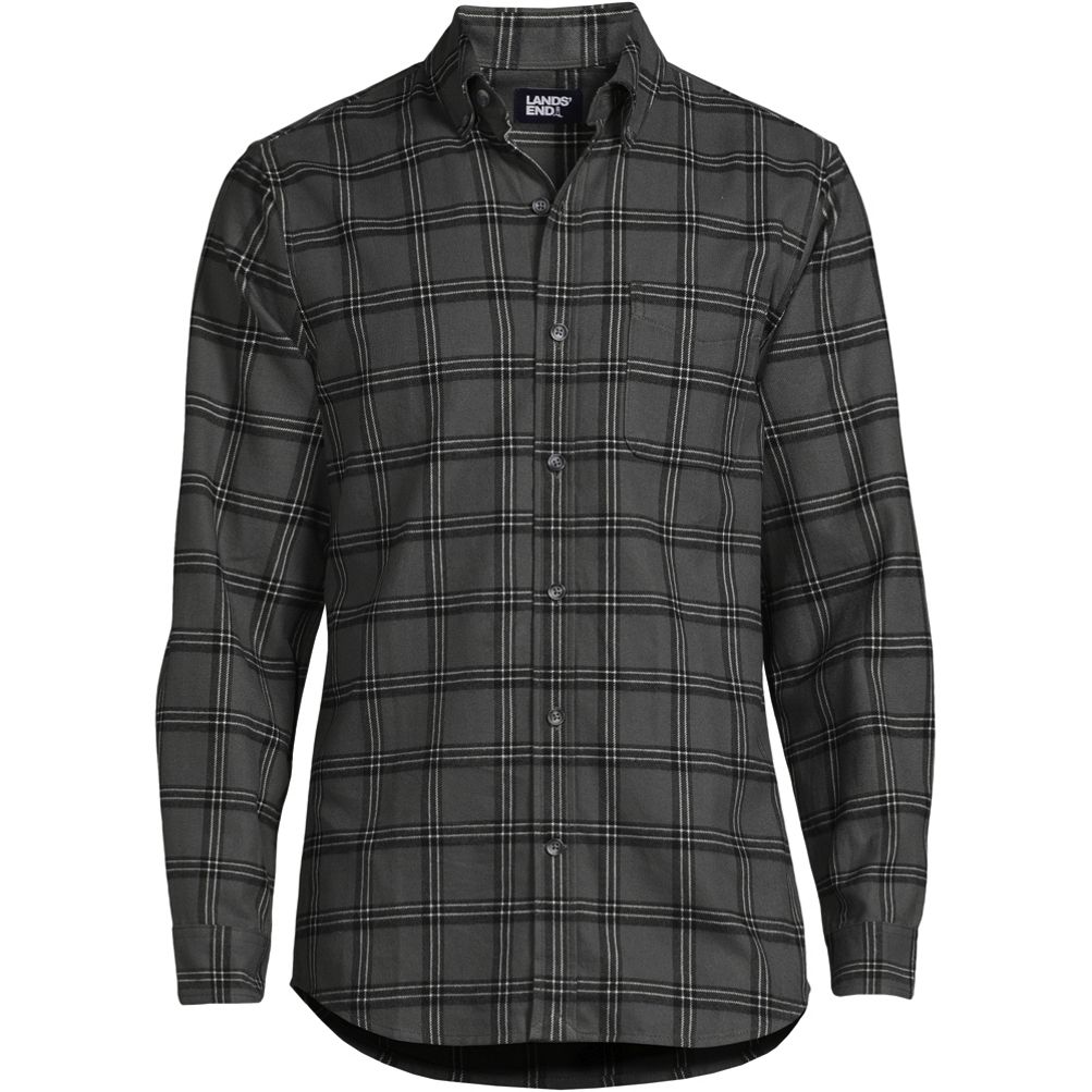 Lands end flannel jacket best sale