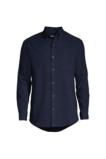 Men's Plain Flagship Flannel Shirt, Tailored Fit 