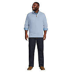 Men's Big and Tall Bedford Rib Quarter Zip Sweater, alternative image