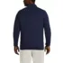 Big and Tall Bedford Rib Quarter Zip Pullover Sweater, Back
