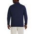 Men's Big and Tall Bedford Rib Quarter Zip Sweater, Back
