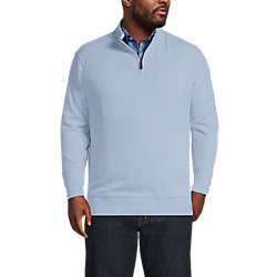 Men's Big and Tall Bedford Rib Quarter Zip Sweater, Front
