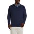 Men's Big and Tall Bedford Rib Quarter Zip Sweater, Front