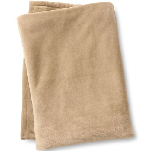 Plush Fleece Solid Throw Blanket