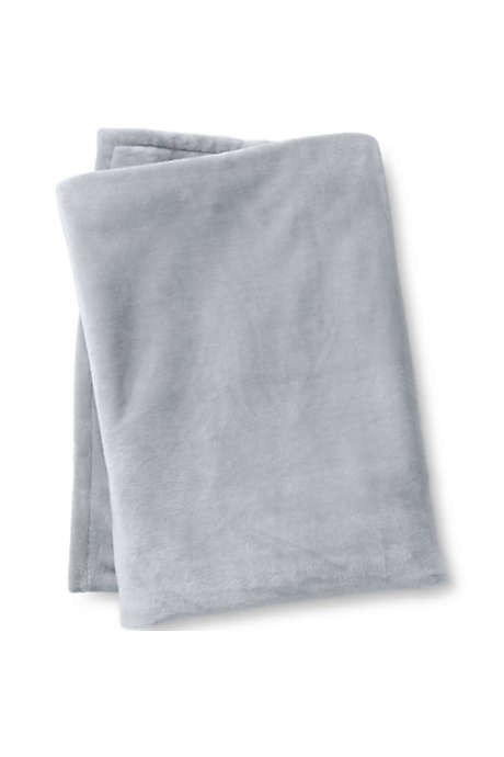 Plush Fleece Solid Throw Blanket