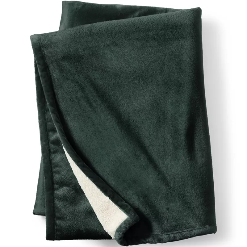 Sherpa Fleece Throw Blanket, Front