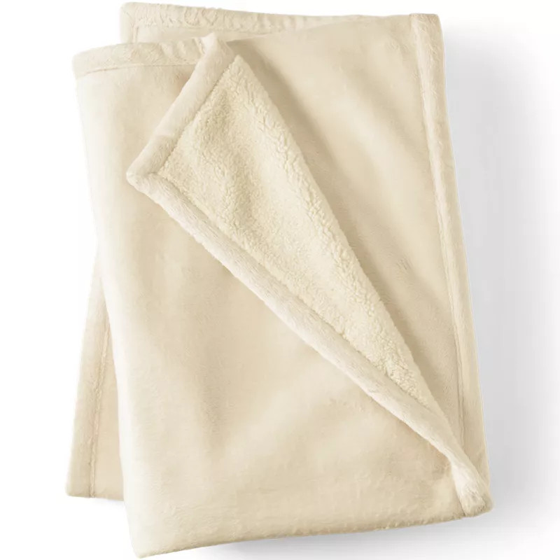 Sherpa Fleece Throw Blanket, Front