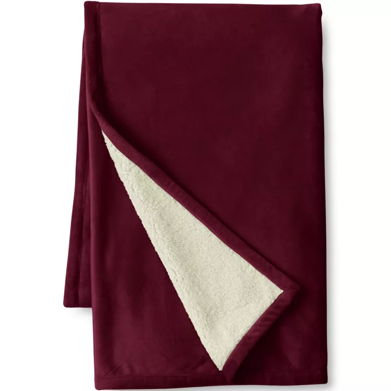 Sherpa Fleece Throw Blanket, Front