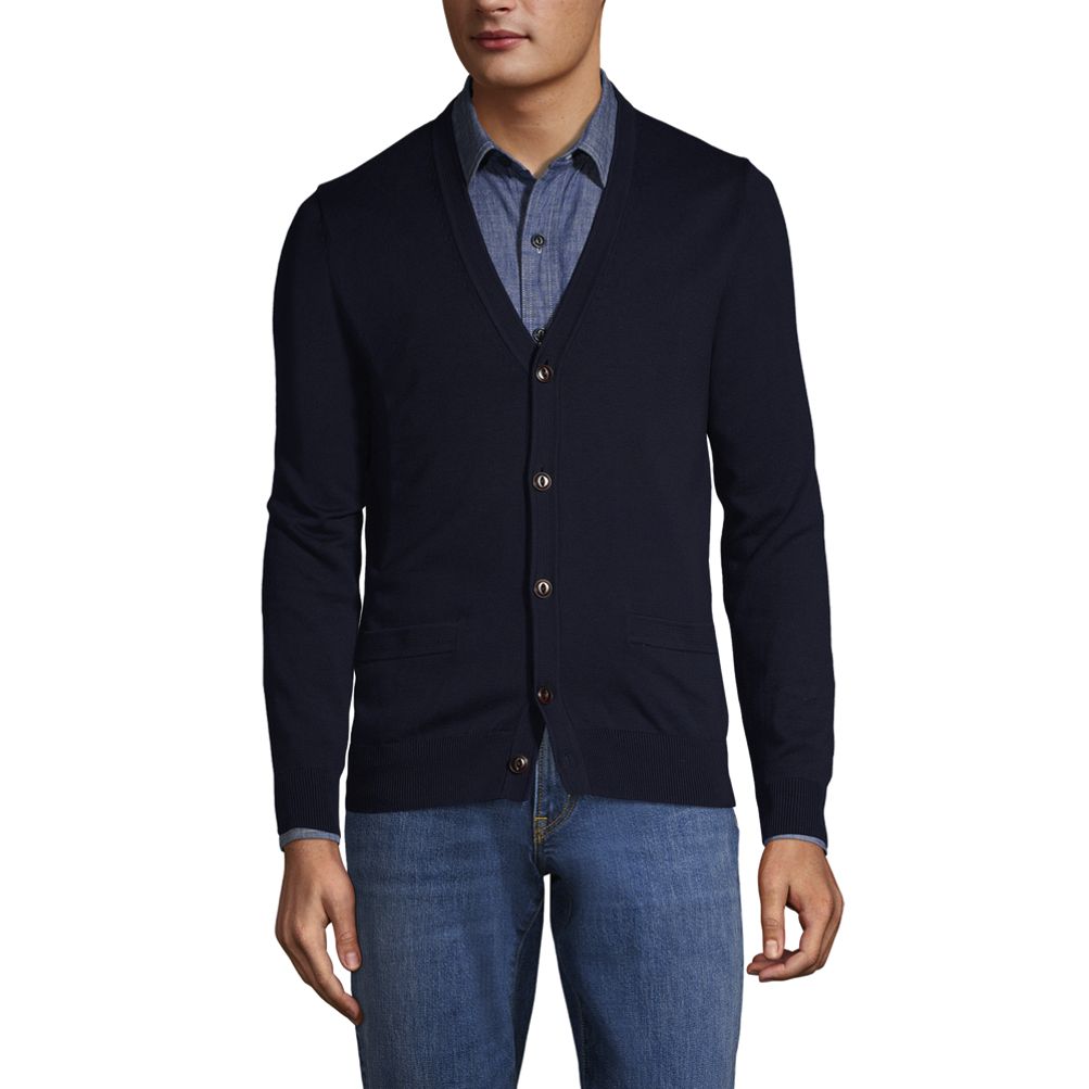 Lands end supima on sale cardigan