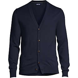 Men's Classic Fit Supima Cotton Cardigan Sweater, Front