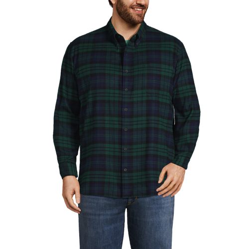 Big and Tall Traditional Fit Flagship Flannel Shirt | Lands' End