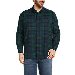 Big and Tall Traditional Fit Flagship Flannel Shirt, Front
