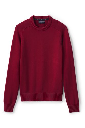 Men's Supima Cotton V-neck Sweater from Lands' End