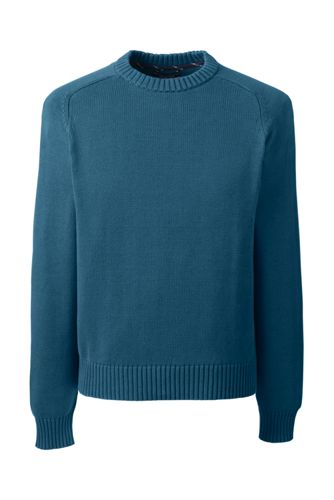 Men's Drifter Cotton Crew Sweater from Lands' End