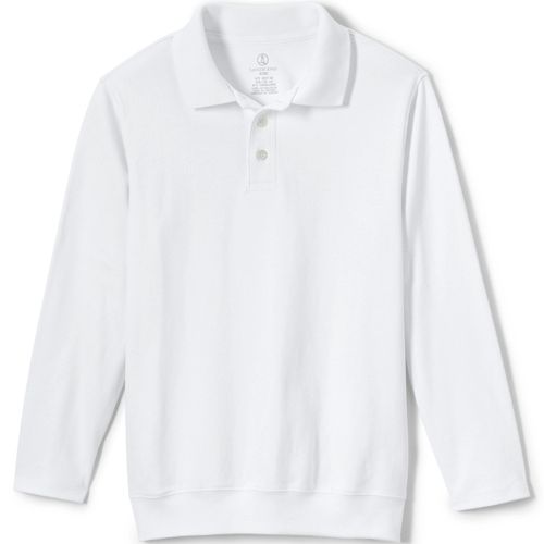 George School Uniform Boys Long Sleeve Polo Shirt Size 6-7 