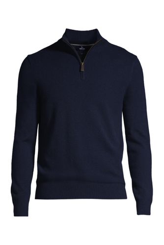 men's quarter zip cashmere sweater