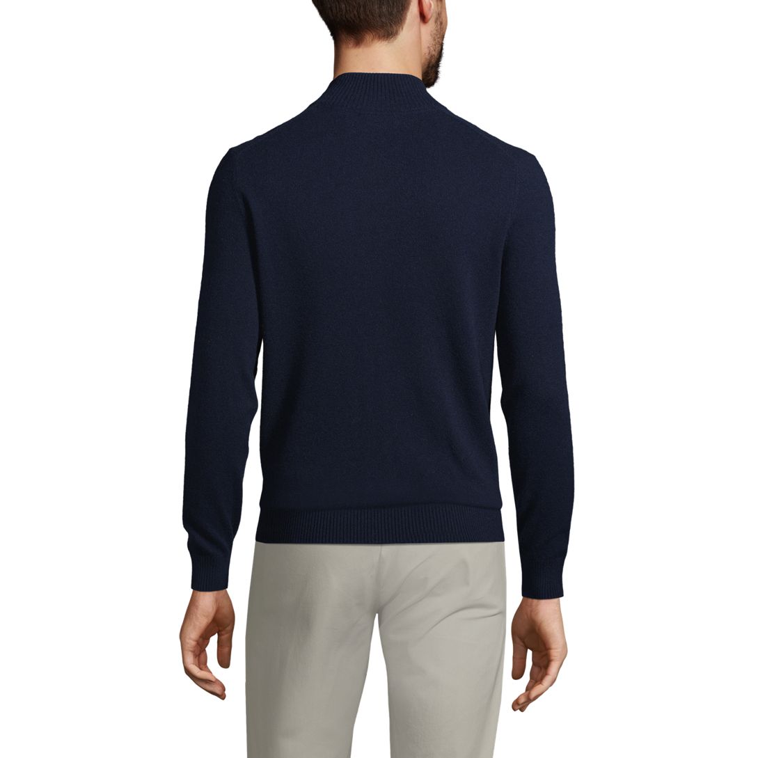 Men's Fine Gauge Cashmere Quarter Zip