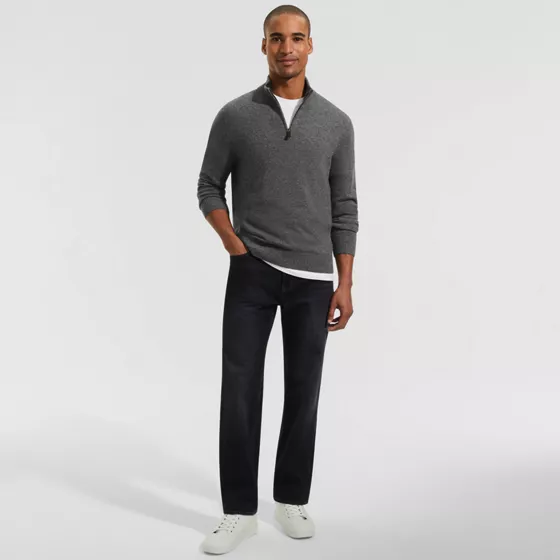 Men's Cashmere Quarter Zip - primary