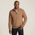 Men's Fine Gauge Cashmere Quarter Zip, Front
