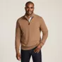 Men's Fine Gauge Cashmere Quarter Zip