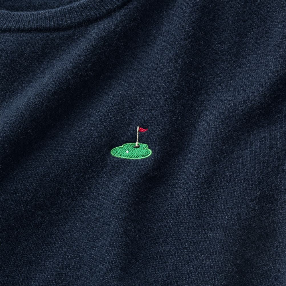 トップス LANDS' END/cashmere zip-up sweater Men's Ocean Cashmere Zip Collar Sweater