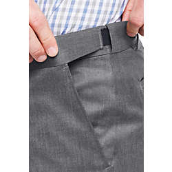 Men's Big and Tall Comfort Waist Wool Gabardine Dress Pants, alternative image