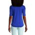 Women's Supima Micro Modal Elbow Sleeve Balletneck Curved Hem Top, Back