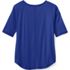 Women's Supima Micro Modal Elbow Sleeve Balletneck Curved Hem Top, Back