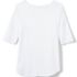Women's Supima Micro Modal Elbow Sleeve Balletneck Curved Hem Top, Back