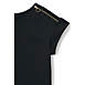School Uniform Women's Supima Micro Modal Roll Sleeve Zip Shoulder Top, alternative image