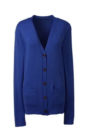 Women's Performance Long Sleeve V-neck Cardigan with Pockets from Lands ...