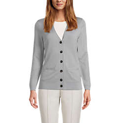 Women's Performance Long Sleeve V-neck Cardigan with Pockets | Lands' End