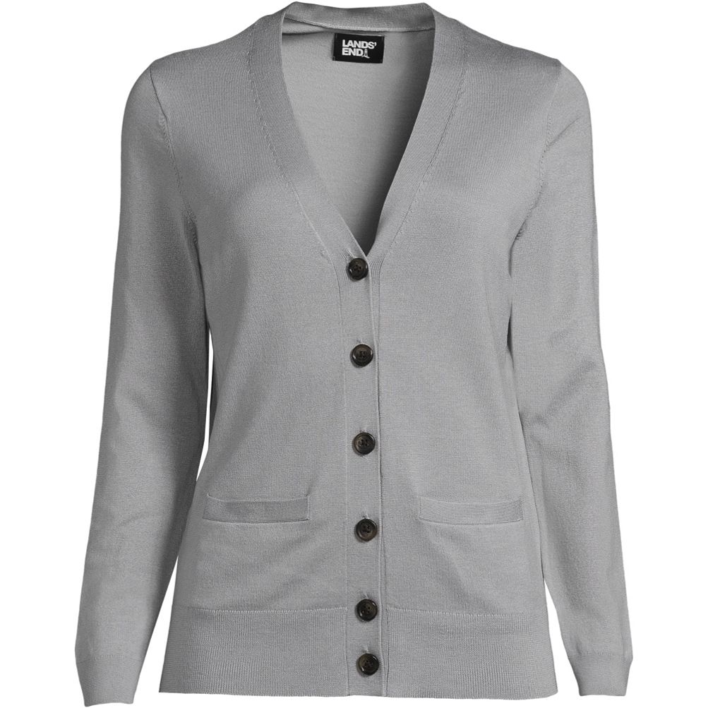 Women's Performance Long Sleeve V-neck Cardigan with Pockets