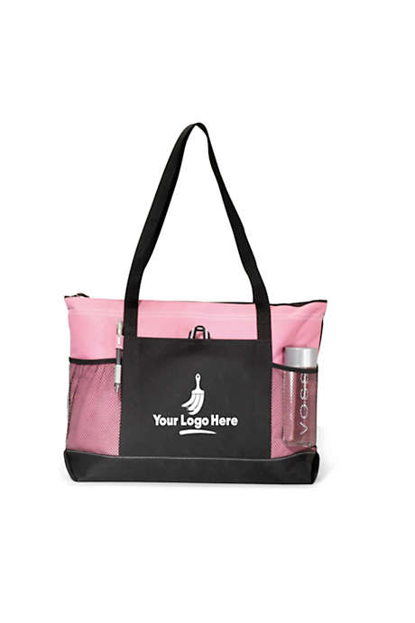 Select Custom Logo Zip Top Tote Bag