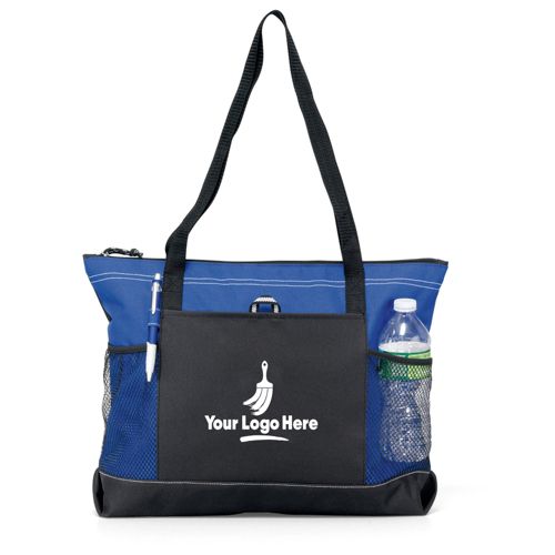 Select Custom Logo Zip Top Tote Bag