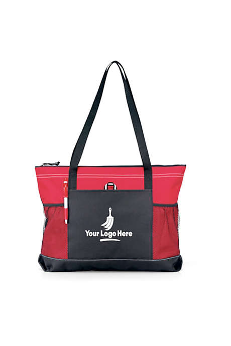 Select Custom Logo Zip Top Tote Bag