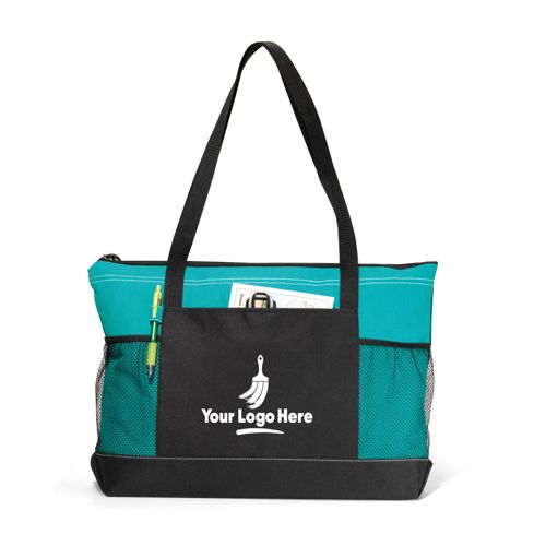 Select Custom Logo Zip Top Tote Bag