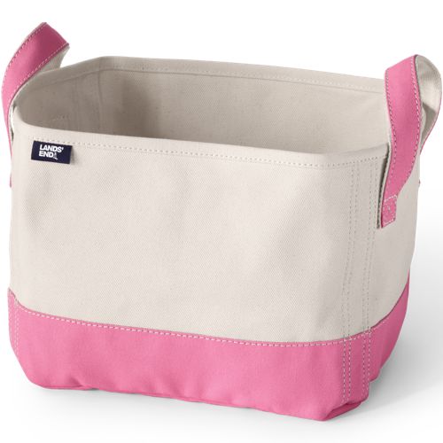 Small Canvas Storage Tote, Front