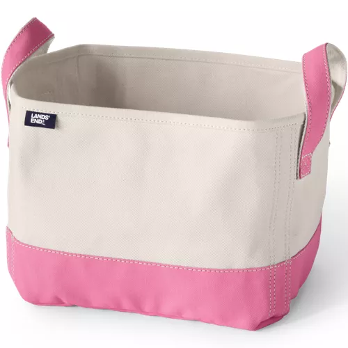 Small Canvas Storage Tote, Front