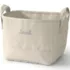 Small Canvas Storage Tote, Front