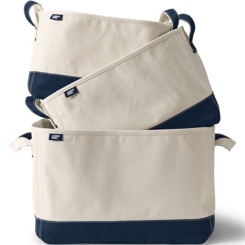 Small Canvas Storage Tote, alternative image